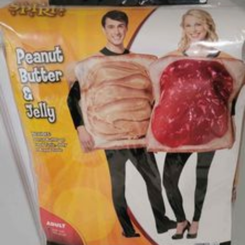 Spirit Halloween PB & J couple costume. Brand New